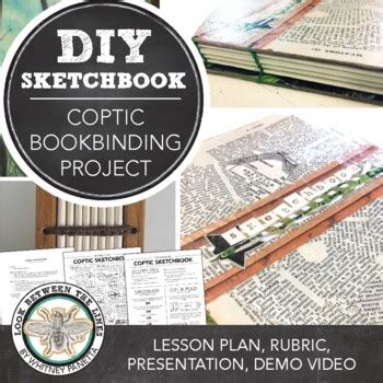 Art Bookbinding Lesson Diy Coptic Sketchbook Activity Project