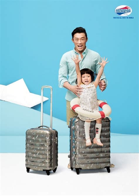 Choo Sarang looks adorable in a new campaign for "American Tourister"