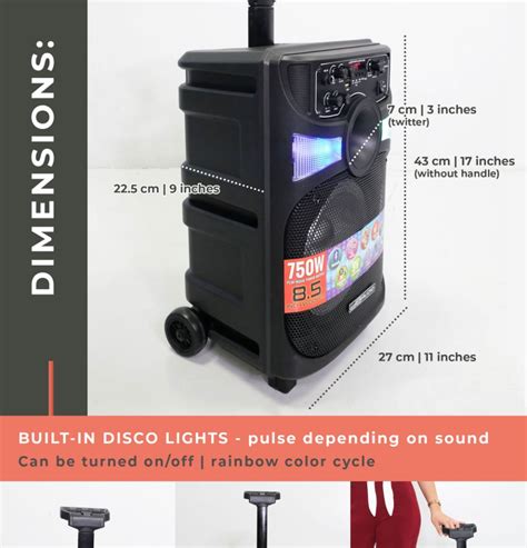 Db Audio By Astron Bluetrek Pa L Portable Mobile Trolley Bluetooth