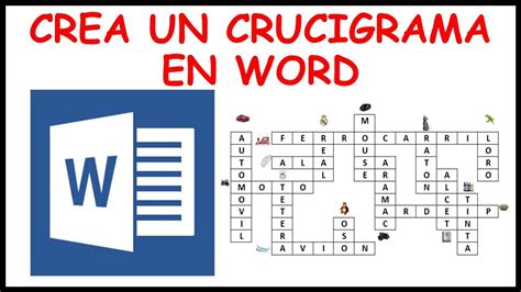 Crear Crucigrama En Word Crucigrama Con Imagenes En Word Crucigrama Images