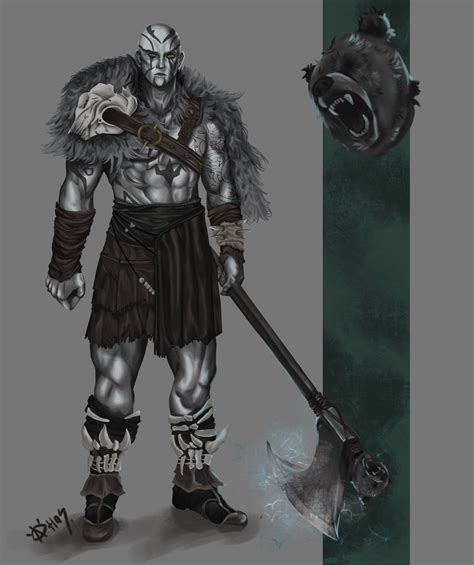 Art Oc Bran Goliath Barbarian Rdnd