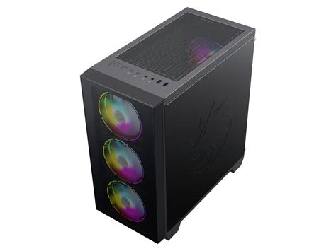 Gamemax Aero Mini Black Usb Tempered Glass Micro Atx Gaming Computer