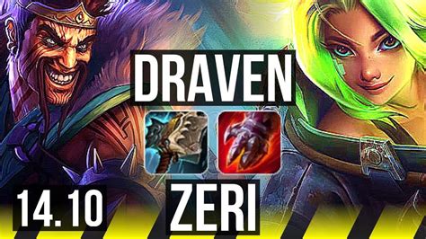 DRAVEN Rell Vs ZERI Poppy ADC 11 1 9 66 Winrate Legendary