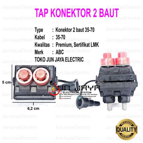 Jual Tap Konektor 2 Baut 35 70mm Untuk Kabel Twisted PLN Merk ABC KAK