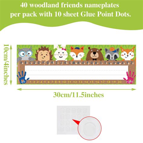 Buy Pieces Woodland Friends Name Plate Traditional Manuscript Flat