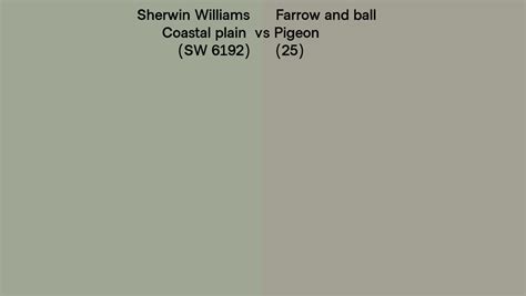 Sherwin Williams Coastal Plain SW 6192 Vs Farrow And Ball Pigeon 25