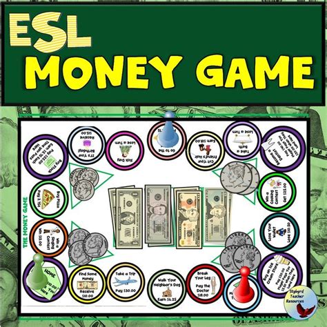 United States Money Game For Esl Beginners And Esl Intermediate Levels