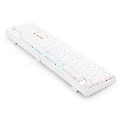 Teclado Óptico Redragon Surara Pro RGB Switch Red White ABNT Full