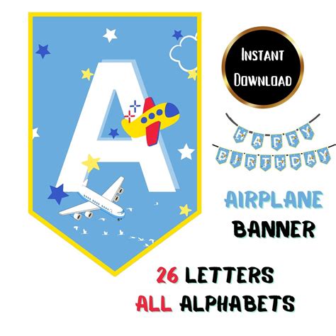 Airplane Birthday Banner Plane Birthday Banner Travel - Etsy