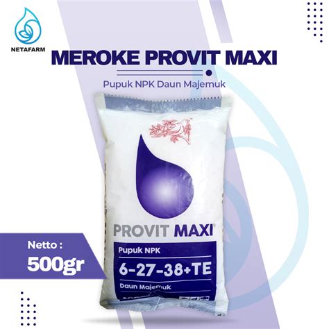 Jual Pupuk Buah Meroke NPK PROVIT MAXI 500gram Shopee Indonesia