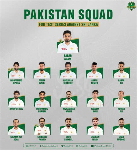 Star Pacer Returns As Pakistan Announce Squad For Sl Tests Newswire