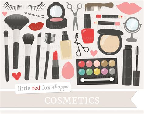 Makeup Clipart Cosmetics Clip Art Make up Clipart Beauty - Etsy