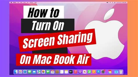 How To Turn On Screen Sharing On Mac Book Air YouTube