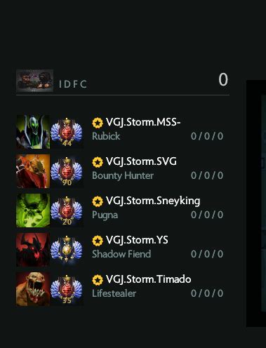 New VG J Storm Roster Makes An Appearance In The DAC Qualifiers R DotA2