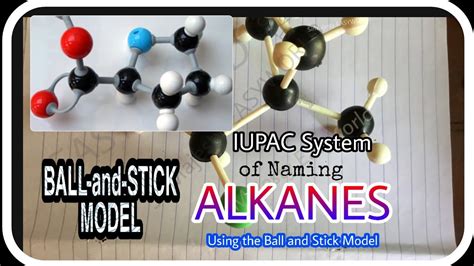 Naming Of Alkanes Made Easy Using The Ball And Stick Model Based On Iupac Rules Youtube