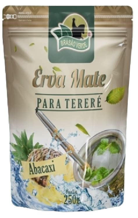 Erva Mate Tereré BRASÃO VERDE ABACAXI Mate in Box