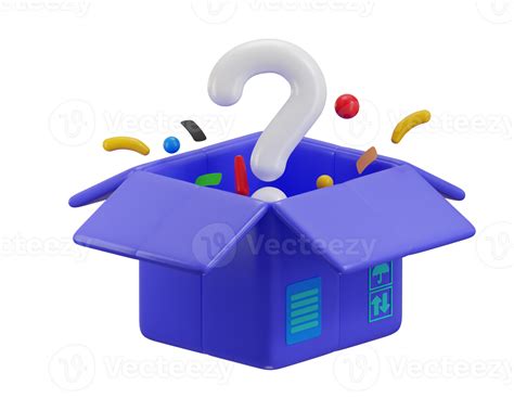 mystery box icon  rendering illustration  png