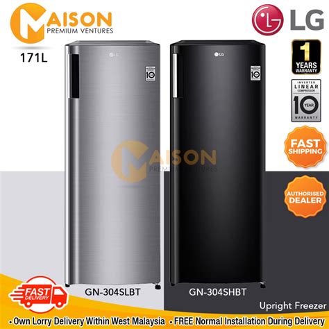 Lg Upright Freezer 171l Gn 304shbt Gn 304slbt Shopee Malaysia