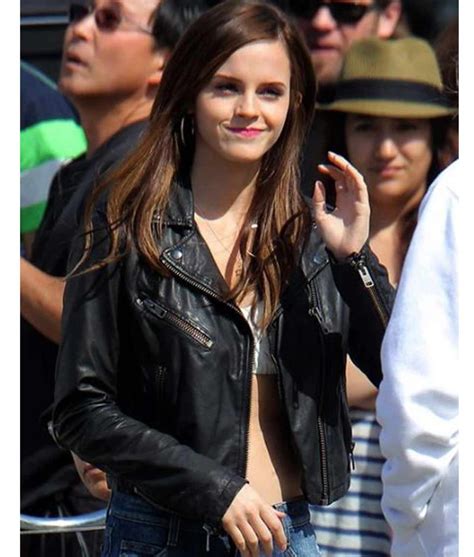 The Bling Ring Emma Watson Leather Jacket - Jackets Creator