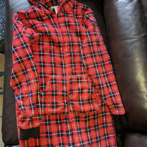 Women S Red And Black Pajamas Depop