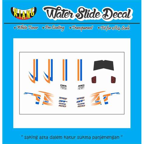 Jual Decal Waterslide Hot Wheels Acceleracers Teku Bassline Movie Version Kota Denpasar CCNK