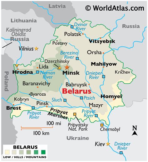 Belarus Map / Geography of Belarus / Map of Belarus - Worldatlas.com