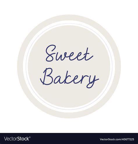 sweet bakery logo royalty  vector image vectorstock