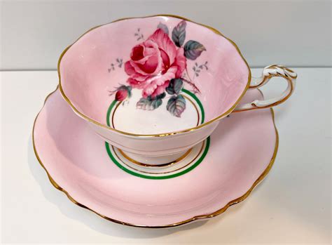 Double Warrant Paragon Teacup And Saucer Pink Paragon Cups Antique