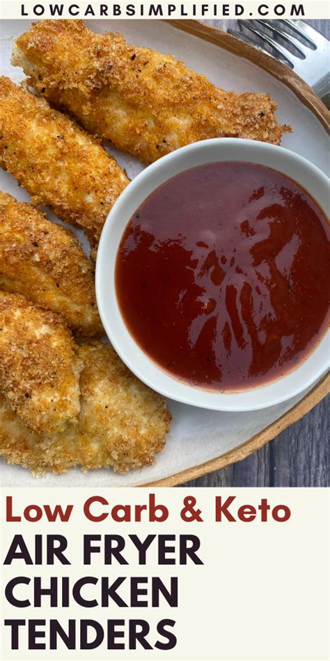 Crispy Air Fryer Keto Chicken Tenders Recipe Air Fryer Recipes Keto