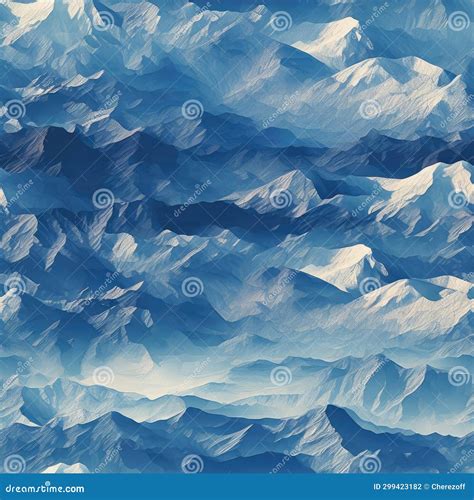 Seamless Top View Of Mountain Ranges Stock Photo Image Of Outdoor