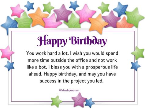 30 Best Birthday Wishes For Employee