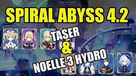 Taser Noelle Triple Hydro Genshin Impact 4 2 Spiral Abyss Showcase