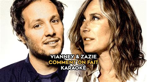 Vianney X Zazie Comment On Fait Karaoke Version YouTube