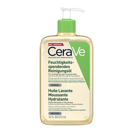 CeraVe Huile Lavante Moussante Hydratante Peaux Normales à Très