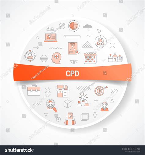Cpd Continous Professional Development Concept Icon Stock Vector ...