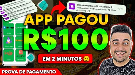 APP PAGOU R 100 EM 2 MINUTOS Via PIX O MELHOR APP Para GANHAR