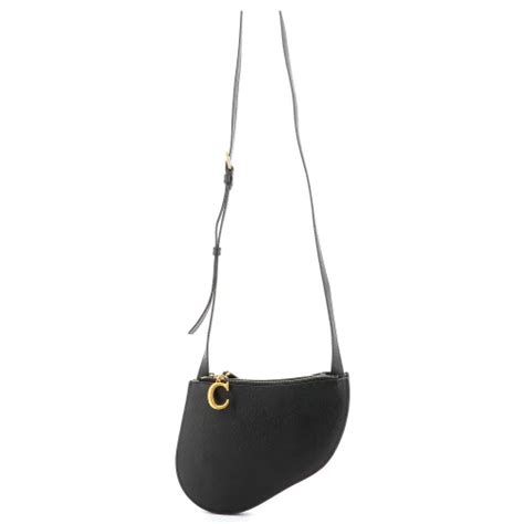 Sac bandoulière Saddle Dior Cuir Noir Monogram Paris