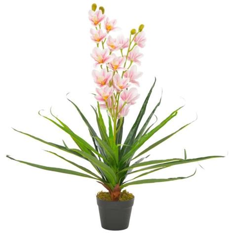 SAL Plante artificielle avec pot Orchidée Rose 90 cm 7324976355210