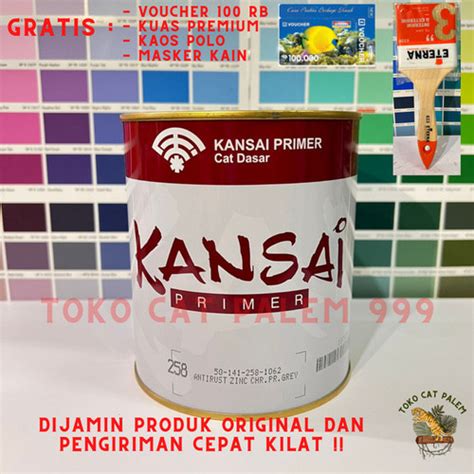 Jual Cat Dasar Kansai Zinc Chromate Cat Anti Karat Warna Hijau Ftalit