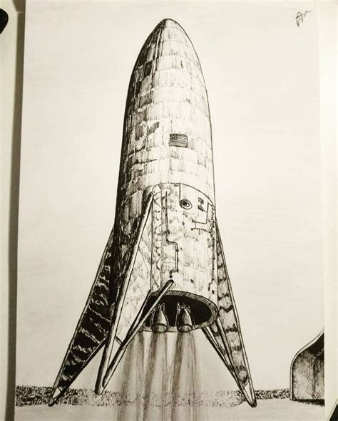 Next Phase Of Spacex Starship Test Program Sketch By Colin Doublier