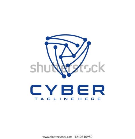 Cyber Logo Design Vector Template Stock Vector (Royalty Free) 1210310950