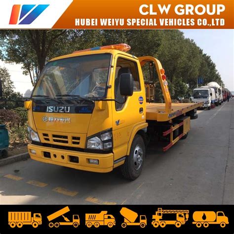 3ton 4ton 5ton Isuzu Recovery Roll Back Flatbed Wrecker Wheel Lift