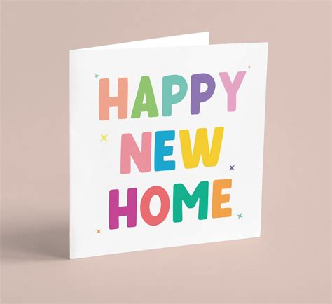 happy  home  home card housewarming personalised greeting