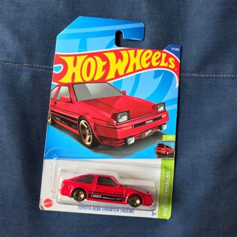 HOT WHEELS 風火輪豐田 AE Sprinter Trueno Red 蝦皮購物