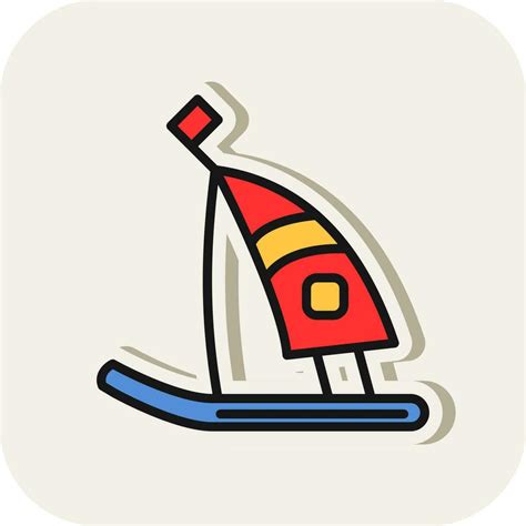 Windsurf Vector Icon Design Vector Art At Vecteezy