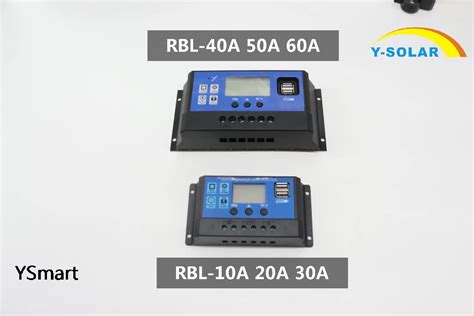 Powmr Pwm Solar Charger Controller 10a 20a 30a 40a 50a 60a 12v 24v Battery Charger Lcd Dual Usb