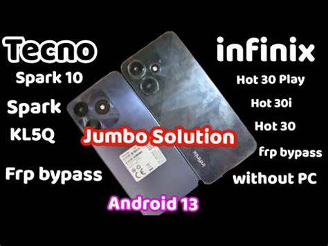 Infinix Hot I Frp Bypass Hot I Google Unlock Infinix Hot Play