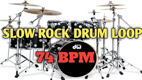 Slow Rock Drum Loop Bpm Youtube