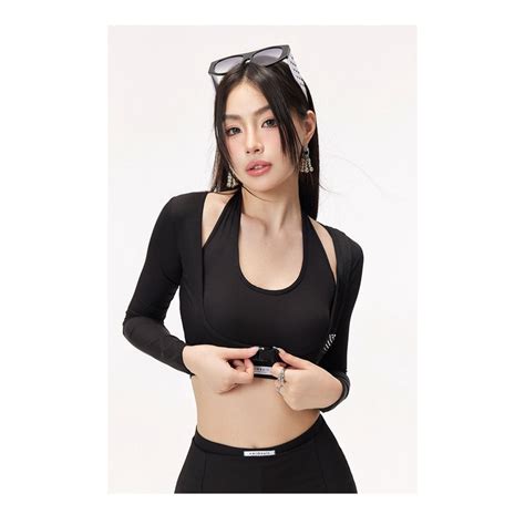 Mua Set đồ tắm bikini U GONNA S ba mảnh có đệm ngực tay dài thời trang Hàn Quốc thể thao quyến