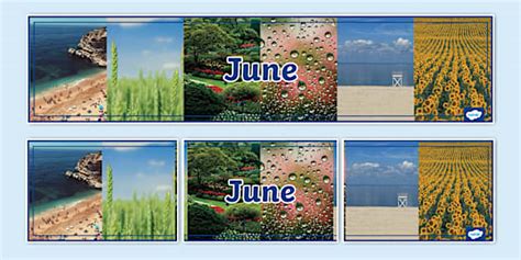 June Photo Display Banner L Enseignant A Fait Twinkl